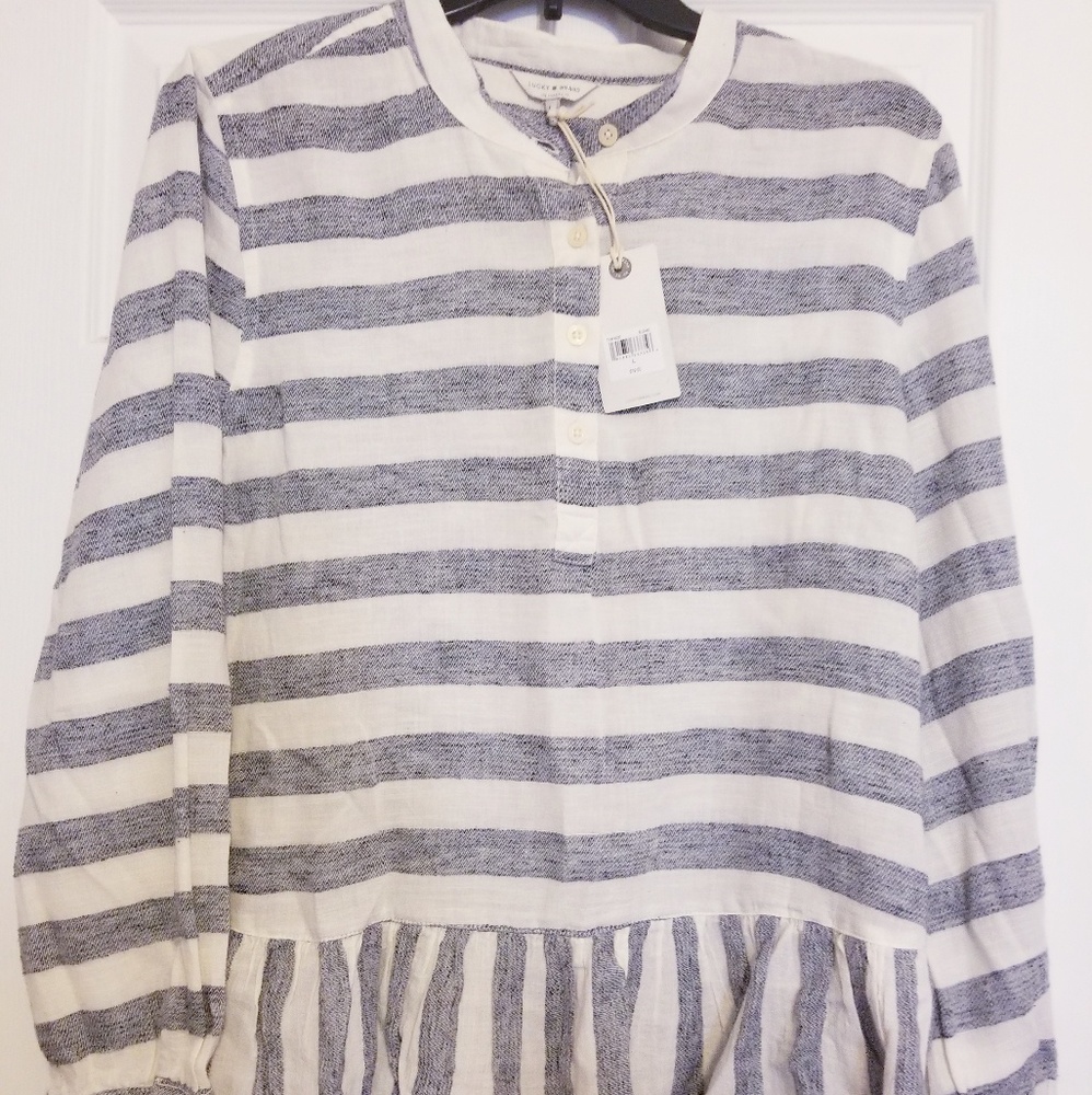 New L Lucky Brand Long sleeve Blouse